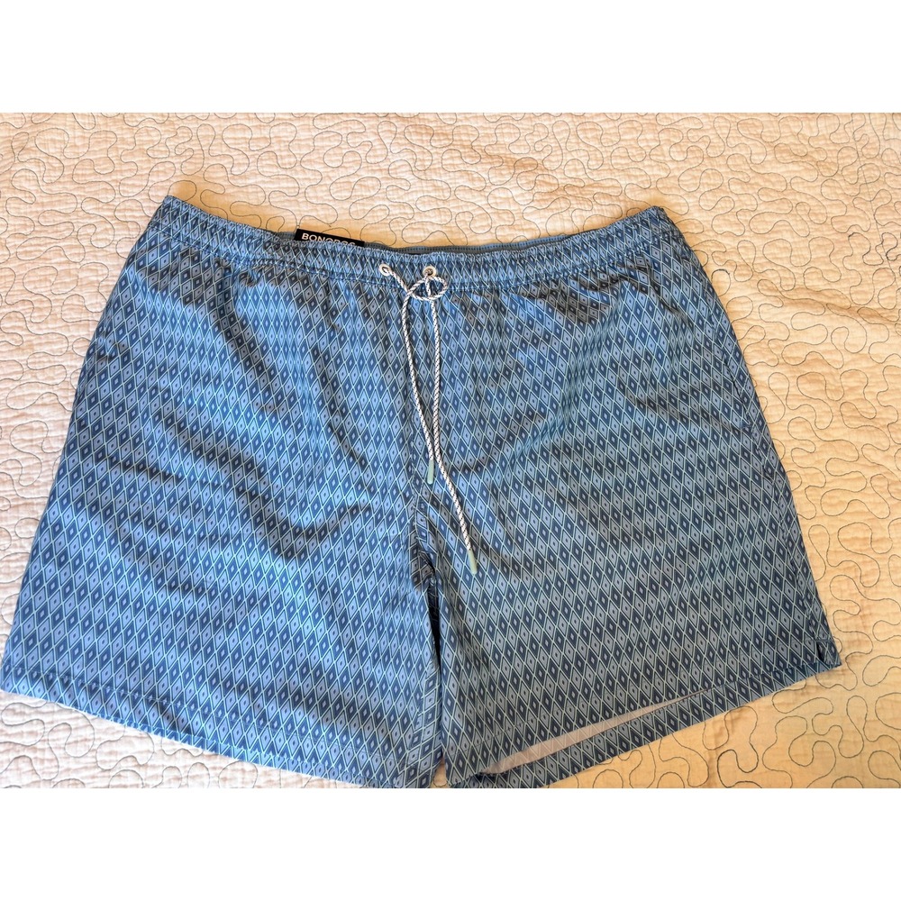 Bonobos Mens Swim Trunks XXL 7 Inch Inseam Light‎ Blue